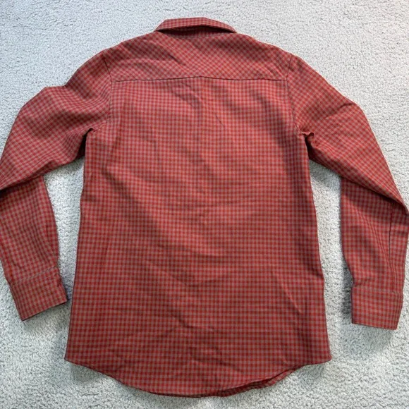 Pendleton Womens‎ Portland Collection Plaid Wool Shirt Size S Red Grey Button Up - Picture 6 of 7